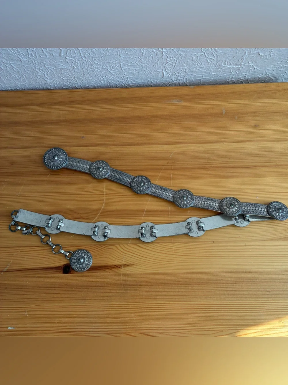 Vintage All Metal Concho Boho Belt
